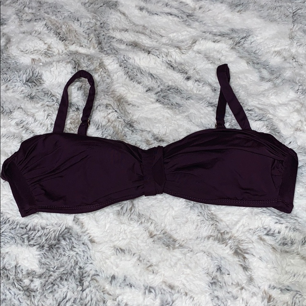Bisou bisou purple bikini top only